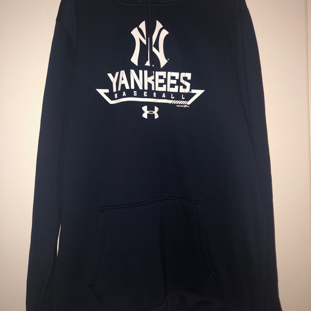NY Yankees Under Armour Coldgear Hoodie - Picture 7 of 8